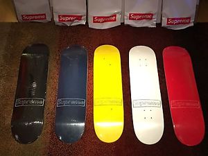 KAWS SUPREME BOX LOGO SKATE BOARD DECKS S/S 2011 FULL SET OF 5