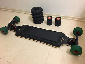 Evolve Bamboo GT 2in1 (Street + AT Kits) + Abec11 97mm wheels + motor guards