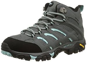 Tg 38 EU| Merrell Moab Mid Gore-tex - Scarpe da Arrampicata Alta Donna, Grigio (