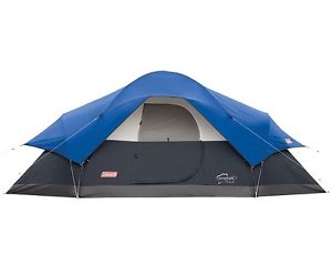 Coleman 8 Person Red Canyon Tent Light Camping Family Tents Blue Large Outdoors