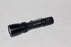 Surefire U2 Ultra custom 18650 bored, LED replaced to XPL HI, Surefire FM 64