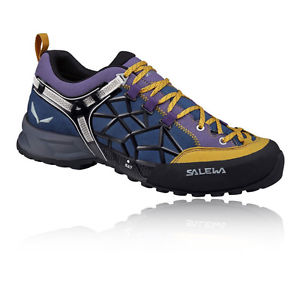 Salewa Wildfire Pro Mens Purple Blue Outdoors Lace Up Walking Hiking Shoes