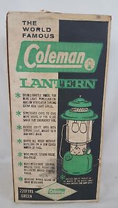 Vintage COLEMAN Lantern Green NEW NOS Never Removed from Box  220F 195 SEALED