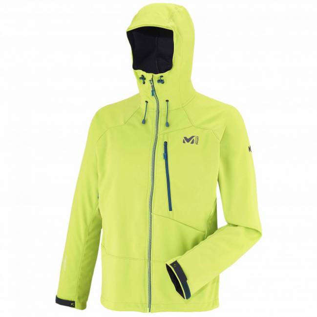 Veste Softhshell Millet Alpinist WDS acid green