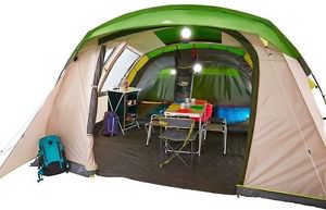 QUECHUA Arpenaz 5.2XL Family Camping Tent 5 People 2 Bedrooms Large Living Area