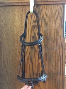 HERMES LEATHER BRIDLE WITH REINS RARE H SIGNATURE LOGO -MADE IN FRANCE- New