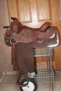 Blue Ribbon western show saddle