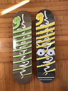 Krooked Mark Gonzales Kaws Art Skateboard Decks. New In Shrink. Real Skateboards