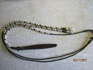 Silver Western Romal Reins- Direct Contact--Beautiful Heavy Weight