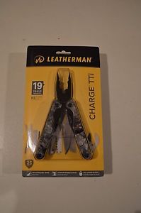 LEATHERMAN Charge TTi Titanium Camo Multi Tool + Sheath, Bit kit. New NIB