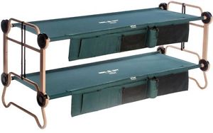 Disc-O-Bed Large Green Bunkable Beds (2-Pack) Ideal For Camping Outdoor Home NEW