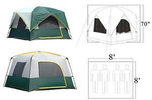 Gigantic Bear Mountain 4 Person Tent With Stand-Up Room