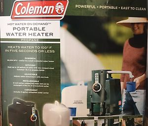 COLEMAN HOT WATER ON DEMAND PORTABLE WATER HEATER NEW & RARE