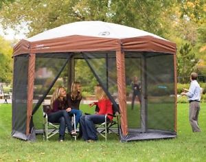 Back Home 12 x 10-Foot Instant Screen House Hexagon Canopy | 2000028003