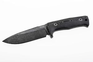 LionSteel T5 Schwarz Black Niolox Micarta HRC 59 - 60° Jagdmesser Survival T5B