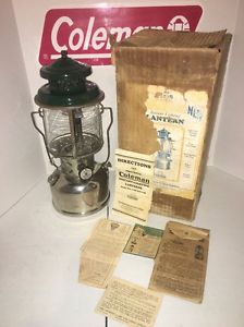 Coleman 220B Lantern With OrigInal Box, Globe, And Paperwork.  Dated 5/2.