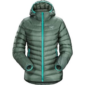 Womens 850 Down - ARCTERYX Cerium Hoody Jacket Size Extra Small - Green