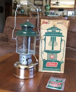 VINT COLEMAN LANTERN MODEL 220D DATED B 48 Sunshine Of The Night  SUNRISE GLOBE