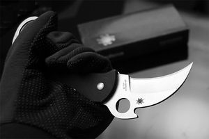 Spyderco Karahawk Karambit Folding Knife G10 Handle VG10 Steel Blade C170GP