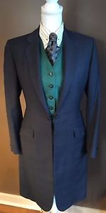 Custom Show Season Navy Saddleseat Saddle Seat Suit with Vest, Shirt & Tie