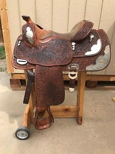 Used Billy Cook Western Saddle 15" Full Quarter Bars