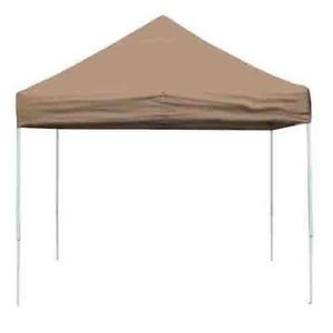 10 ft. x 10 ft. Pro Pop Up Series Desert Bronze Shade Shelter Straight Leg Tent