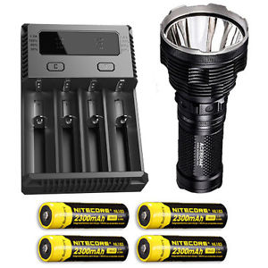 Acebeam K70 Flashlight XHP35 HI LED -2600Lm w/I4 Charger & 4x NL183 Batteries