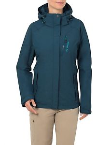 VauDe Damen Wander Freizeit Modische Regenjacke Women's Furnas Jacket II grün