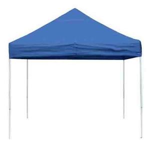 10 ft. x 10 ft. Pro Adjustable Pop Up Canopy Series Blue Shade Straight Leg Tent