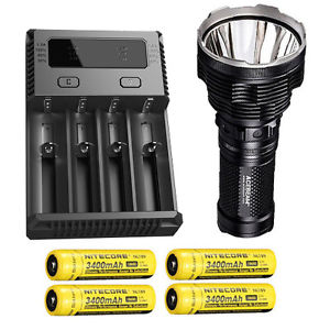 Acebeam K70 Flashlight XHP35 HI LED -2600Lm w/I4 Charger & 4x NL189 Batteries