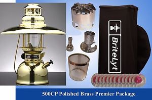 BriteLyt Petromax Lantern PREMIER PACKAGE Polished brass