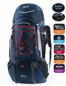 Adjustable Hiking Backpack Travel Outdoor Hiking Camping Bag With Rain Cover NEW