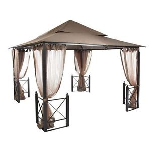 NEW 12 ft. x 12 ft Harbor Gazebo Durable Steel Frame Weather Resistant Canopy