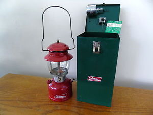 COLEMAN 200 LANTERN DATED 9 - 68 WITH METAL CASE & FUNEL --  MINTY NICE --