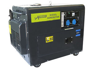 GENERADOR ELECTRICO DIESEL SILENCIOSO 5.5 KW 230V + 12V