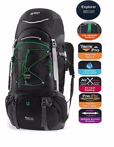 Adjustable Hiking Backpack Travel Outdoor Hiking Camping Bag With Rain Cover NEW