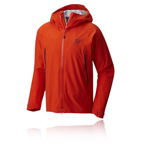 Mountain Hardwear Quasar Lite Womens Orange Waterproof Hooded Jacket Top L