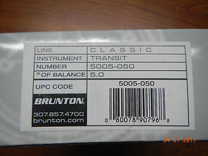 Brunton International Pocket Transit / Professional Compass F-5005-050