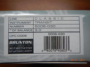 Brunton Pocket Transit International Compass - 0-360 - F-5006-030