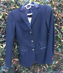 NWT Cavalleria Toscana Women's Unlined Technical Competition Jacket 38 Navy NEW