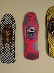 Original Tony Hawk Fluro Pink Powell Peralta Skateboard Deck Old Vintage NOS OG