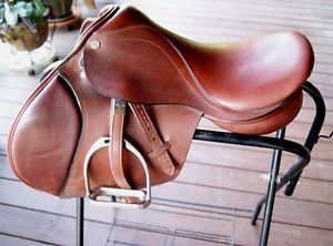 Barnsby Hammond Tobacco English Leather 16.5 Saddle-Stirrups/2 Pads-2 Covers EUC