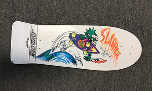 Santa Cruz Slasher Keith Meek skateboard deck  from the 80's, not a reissue