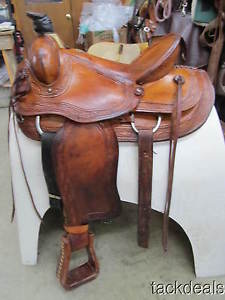Alamo TX Ranch Cowboy Roping Saddle Lightly Used 16"