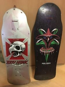 Vintage skateboard decks/  1986 and 1989 Tony Hawk  VINTAGE OG