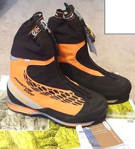 Scarpa Phantom 6000 Orange‑Black Climbing Mountain Boots Size EU 46-UK 11-US 12