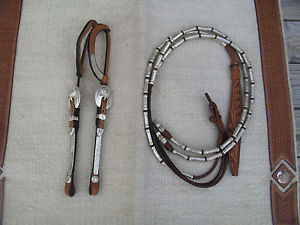 DALE CHAVEZ SHOW Headstall + MATCHING ROMMEL REINS@@