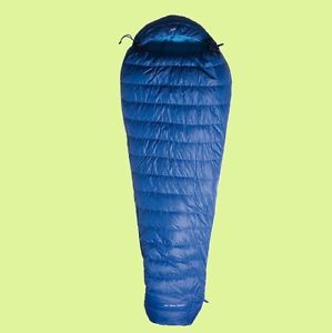 YETI. Schlafsack Daunenschlafsack TENSION MUMMY 500 LONG, blau, Frühling-Herbst