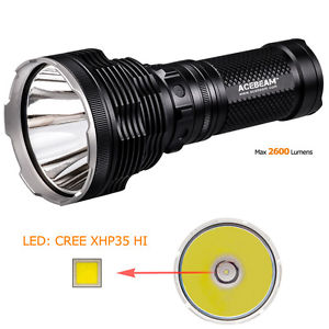 ACEBEAM K70 2600LM CREE XHP35 HI táctica 4* 18650 LED antorcha linterna 1300M