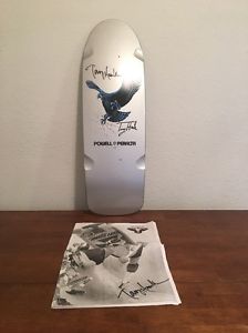 Tony Hawk Signed Deck And Bones Brigade Newspaper